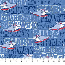 Shark Attack-Shark Surf Blue Multi 28859-44