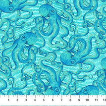 Shimmer Enigma-Octopus Lt Turquoise MUlti 28182M-64