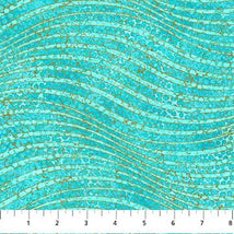 Shimmer Enigma-Waves Turquoise 28184M-64