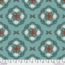 Silent Night-Flowers in the Thicket Teal PWCD177.XTEAL
