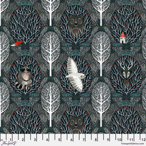 Silent Night-Woodland FriendsNavy PWCD175.XNAVY
