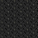 Scaredy Cats-Skull Damask Patterns-Black WICKED-CD3598