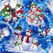 Snowman Holiday-Tossed Snowman Royal 2600-30442-Y