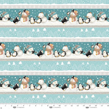 Snowmates-Border Stripe Ice Blue 4918-11