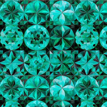 Solstice-Kaleidoscope Packed Circles Teal 2600-31232-Q