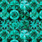 Solstice-Kaleidoscope Packed Circles Teal 2600-31232-Q