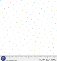 Sorbet Flannel-Tossed Tonal Dots 06224-WMU