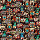 Painted Cactus - Southwest Pottery-Multi WEST-CD3856-MULTI