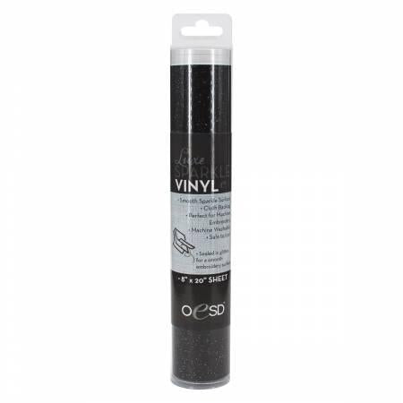 Sparkle Vinyl 8in x 20in Black OESDSP001