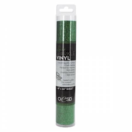 Sparkle Vinyl 8in x 20in Dark Green OESDSP019