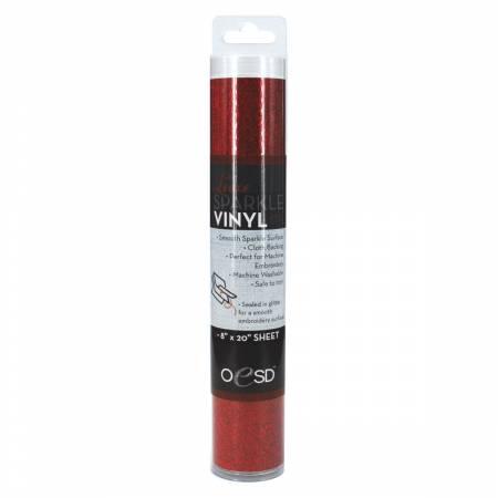 Sparkle Vinyl 8in x 20in Red OESDSP013