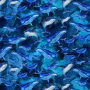 Spectrum Print-Whale Song Deep Blue X5689-682