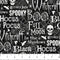 Spell Bound - Words Black Multi 28141-99
