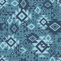 Spirit Peaks-Aztec Geo Grid Denim 21250203-04