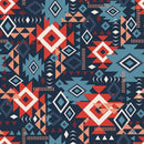 Spirit Peaks-Aztec Geo Grid Navy 21250203-02