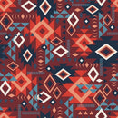 Spirit Peaks-Aztec Geo Grid Rust 21250203-03