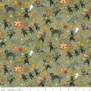 Spooky-Cats Green C17572-GREEN
