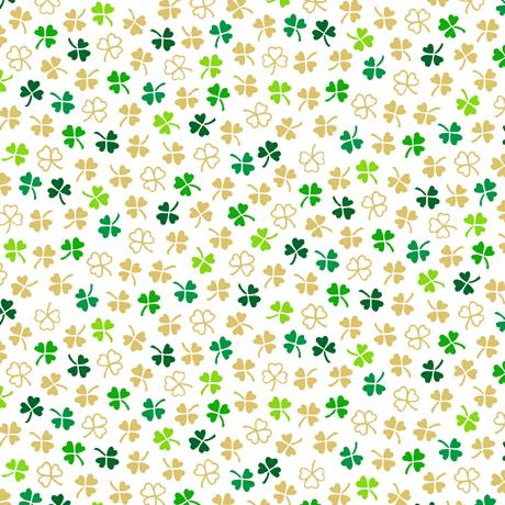 St Paddy's Cheer-Mini CloversWhite 2600-30825-Z