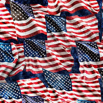 Stars, Stripes & Steel-Waving American Flag Navy 2600-31698-N