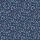 Stripes & Stars-Small Floral Blue W140-008-553