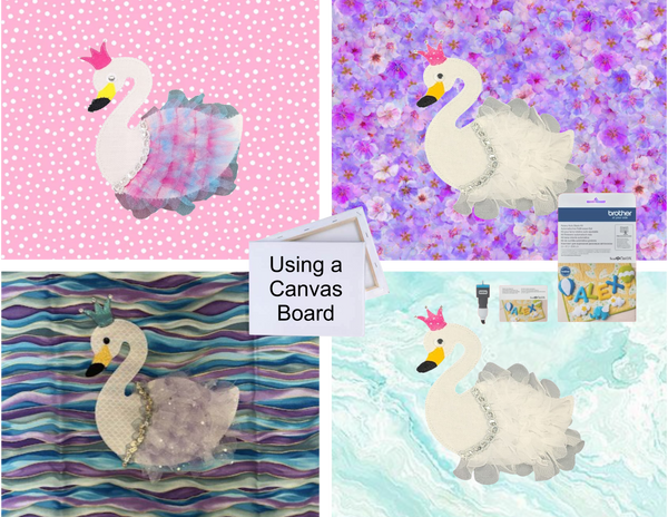 Stunning 3D Swan Applique - Rotary Auto Blade Tues 07/01 9:30am-4:00pm