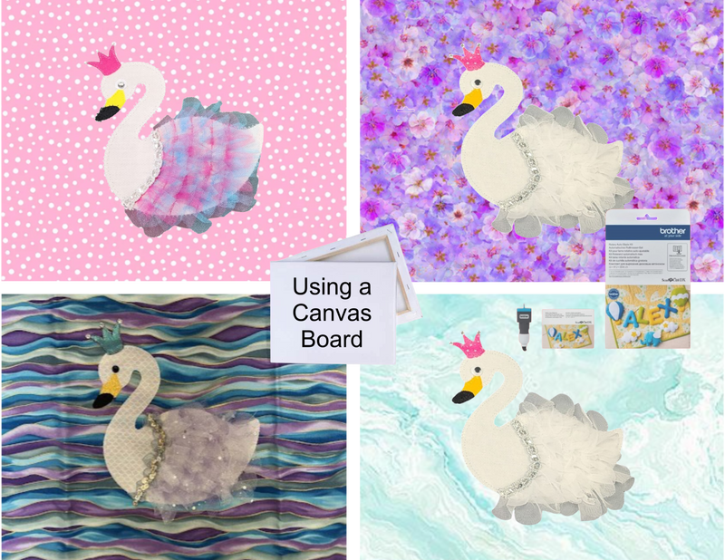 Stunning 3D Swan Applique - Rotary Auto Blade Tues 07/01 9:30am-4:00pm
