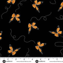 Sunflower Meadow-Butterflies Black A-900-K