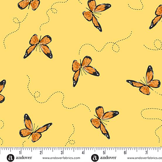 Sunflower Meadow-Butterflies Yellow A-900-Y