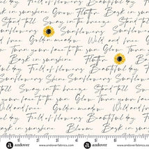 Sunflower Meadow-Writing White A-901-L