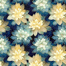 Swan Song-Lotus Flowers Navy 2600-31850-N
