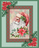 Sweet Christmas Memories-36" Santa Panel Ice Blue 3628P-17