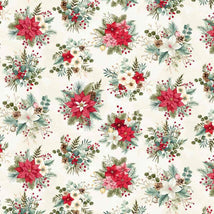 Sweet Christmas Memories-Holiday Flower Toss Cream 3625-44