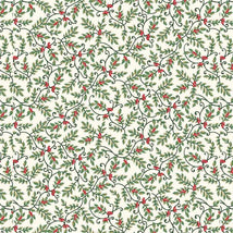 Sweet Christmas Memories-Mini Holly Vines Cream 3620-44