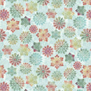 Sweet Christmas Memories-Snowflake Toss Ice Blue 3626-17