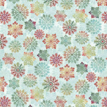 Sweet Christmas Memories-Snowflake Toss Ice Blue 3626-17