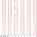 Sweet Pink-Floral Stripes Cream C17413-CREAM