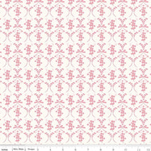 Sweet Pink-Flowers & Bows Cream C17412-CREAM