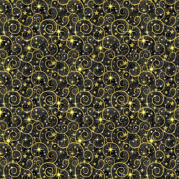 Swirl Metallic - Black HOLIDAY-CM3626