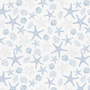 Take Me To The Sea-Starfish & Seashells White W145-005-500