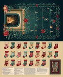 Gifts of Gratitude-36" Panel Advent Calendar Teal/Tan 2539P-74