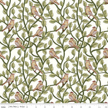 Tangled Garden-Birds Cream C18022-CREAM