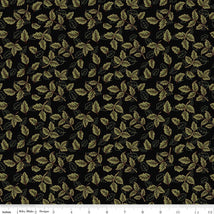 Tangled Garden-Leaves Black C18024-BLACK