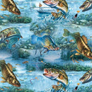 The Lure Of Fishing-Fish & Lake Scenic Blue 2600-32124-B