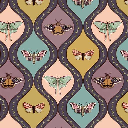 Nocturnal Garden - The Moth Nest - Multi DDC12369-MULT-D