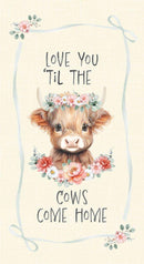 Til The Cows Come Home 24" Panel-Cream PANEL-CD4040-CREAM