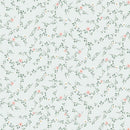 Til The Cows Come Home - Tiny Floral Vines-Blue FLEUR-CD4046-BLUE