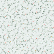 Til The Cows Come Home - Tiny Floral Vines-Blue FLEUR-CD4046-BLUE