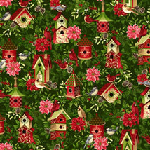 Tis The Season-Bird Houses Green 7680-66