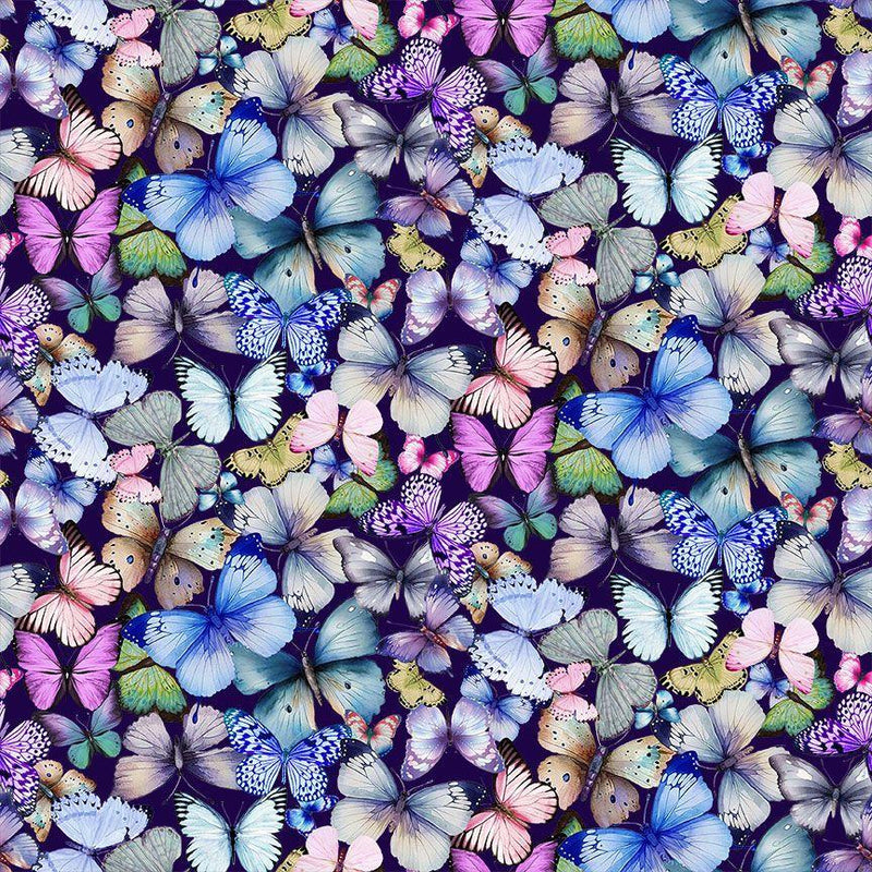 Tossed Pretty Butterflies-Plum BUG-CD2906-PLUM