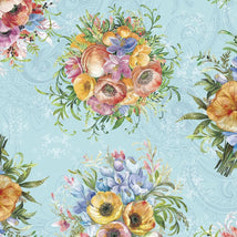 Tranquil Blooms-Bouquet Toss Blue W150-004-515